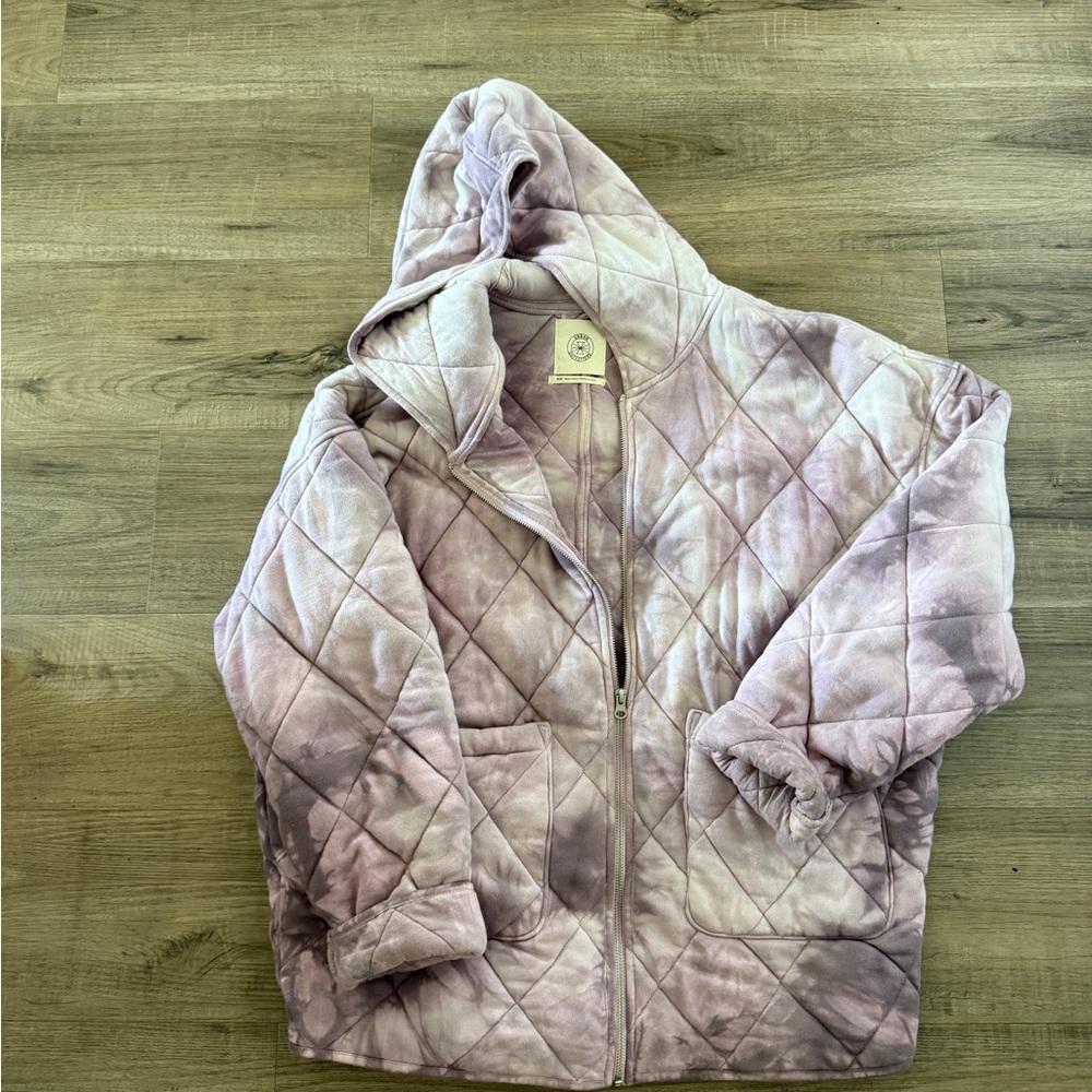 Oversized Urban Outfitters Mauve Quilted Jacket